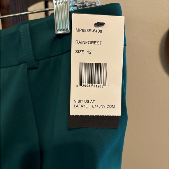 Lafayette148 Rainforest Green Slacks - Picture 10 of 10